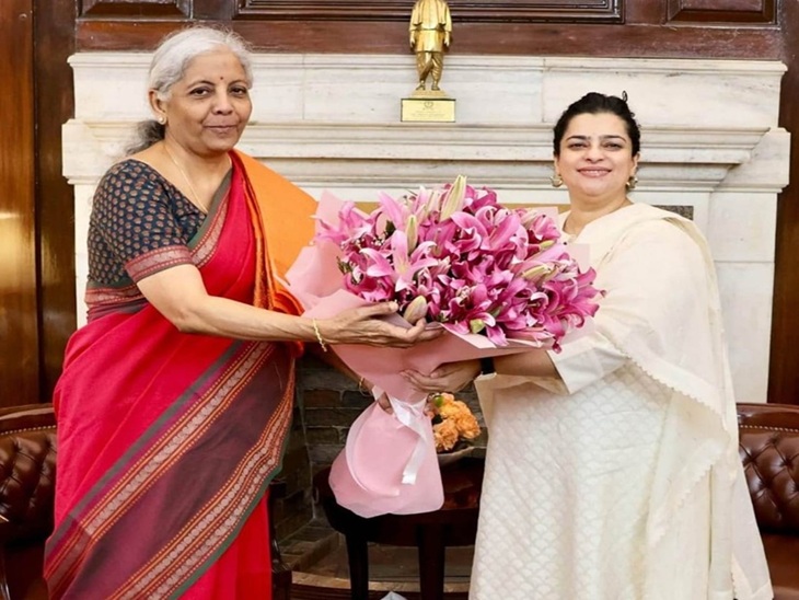 Cabinet Minister Shruti Chaudhary meets Union Finance Minister Nirmala Sitharaman